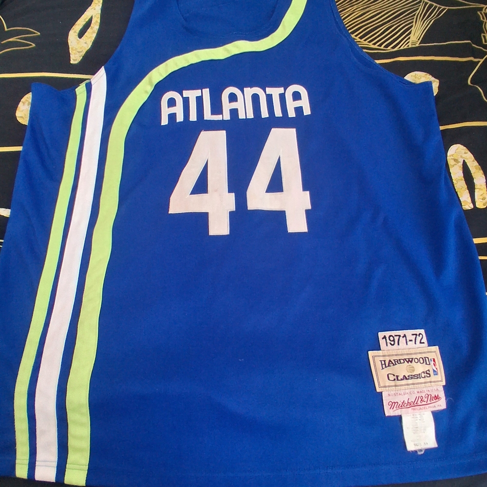 Mitchell & Ness Blue Men Atlanta "Pistol Pete" Jersey